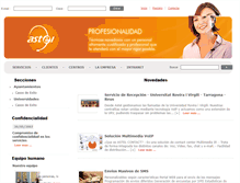 Tablet Screenshot of grupoastel.com
